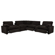 Coaster Furniture Collins 610350P-SETA 7-piece Modular Power Reclining Sectional - Chocolate Brown IMAGE 11