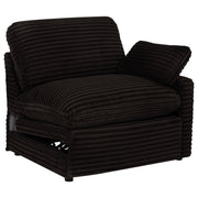  Coaster Furniture Collins 610350RRP Modular RAF Power Recliner - Chocolate Brown IMAGE 2