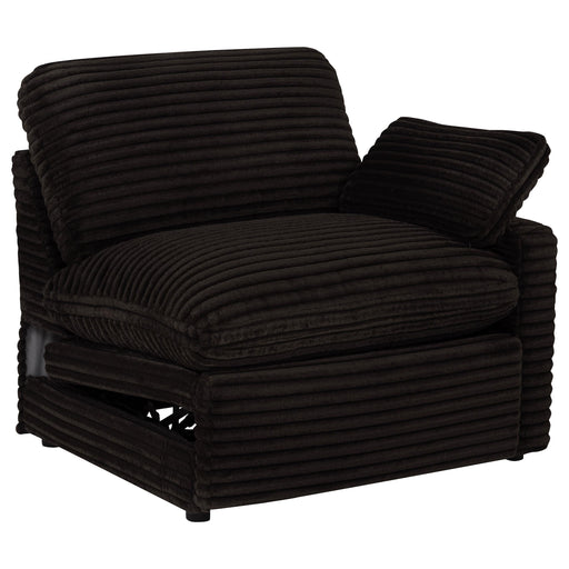  Coaster Furniture Collins 610350RRP Modular RAF Power Recliner - Chocolate Brown IMAGE 2