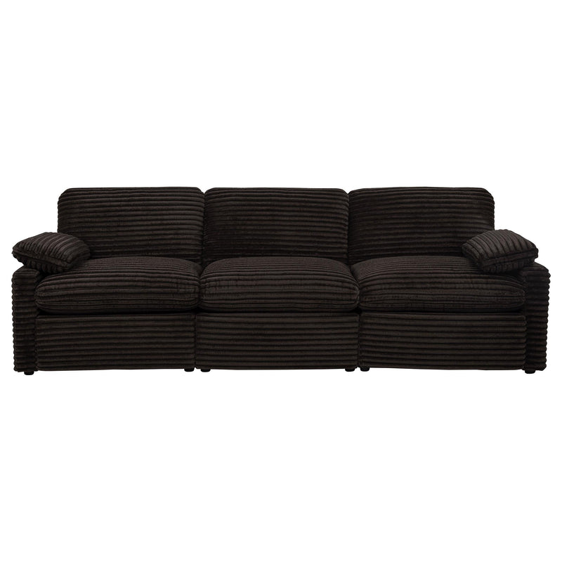  Coaster Furniture Collins 610351P Modular Power Sofa - Chocolate Brown IMAGE 10