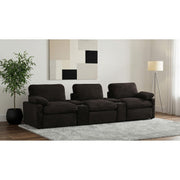  Coaster Furniture Collins 610351PT 5-Piece Power Reclining Home Theater Seating - Chocolate Brown IMAGE 4