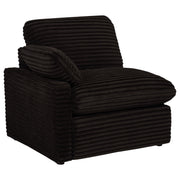  Coaster Furniture Collins 610352P Modular Power Loveseat - Chocolate Brown IMAGE 1