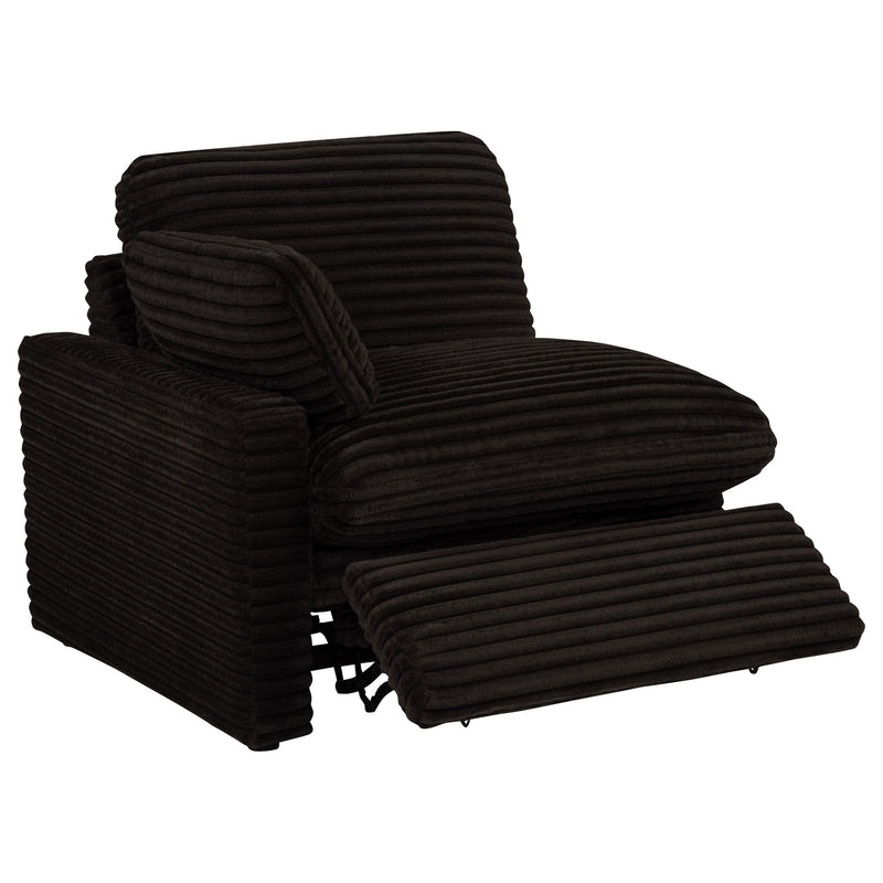  Coaster Furniture Collins 610352P Modular Power Loveseat - Chocolate Brown IMAGE 5
