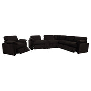  Coaster Furniture Collins 610353P Upholstered Power Recliner Chair - Chocolate Brown IMAGE 11