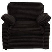  Coaster Furniture Collins 610353P Upholstered Power Recliner Chair - Chocolate Brown IMAGE 3