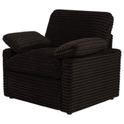  Coaster Furniture Collins 610353P Upholstered Power Recliner Chair - Chocolate Brown IMAGE 6