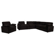  Coaster Furniture Collins 610353P Upholstered Power Recliner Chair - Chocolate Brown IMAGE 8