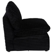  Coaster Furniture Collins 610360AC Modular Armless Chair - Black IMAGE 4