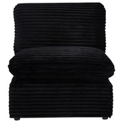  Coaster Furniture Collins 610360AC Modular Armless Chair - Black IMAGE 8
