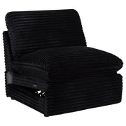  Coaster Furniture Collins 610360ARP Modular Power Armless Recliner - Black IMAGE 1