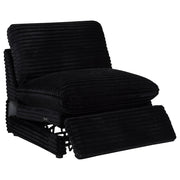  Coaster Furniture Collins 610360ARP Modular Power Armless Recliner - Black IMAGE 10