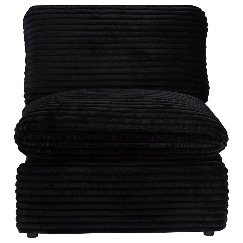  Coaster Furniture Collins 610360ARP Modular Power Armless Recliner - Black IMAGE 3