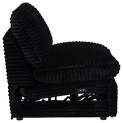  Coaster Furniture Collins 610360ARP Modular Power Armless Recliner - Black IMAGE 4