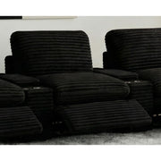  Coaster Furniture Collins 610360ARP Modular Power Armless Recliner - Black IMAGE 7