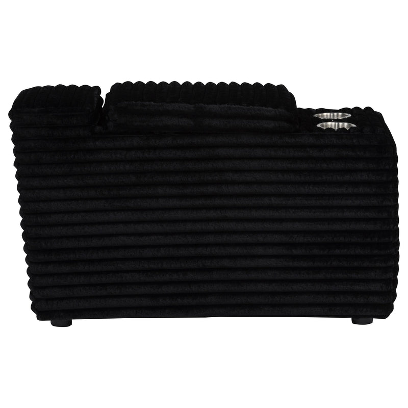  Coaster Furniture Collins 610360CON Upholstered Modular Storage Console - Black IMAGE 10