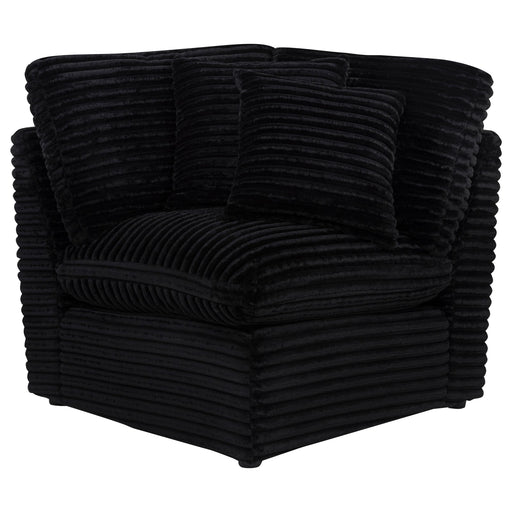  Coaster Furniture Collins 610360CRN Modular Corner Chair - Black IMAGE 2