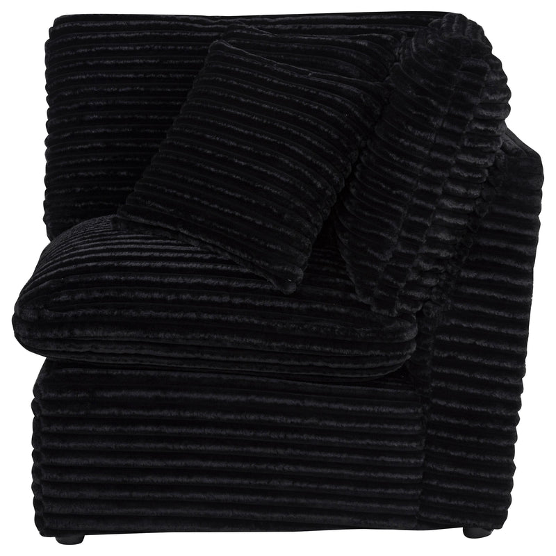  Coaster Furniture Collins 610360CRN Modular Corner Chair - Black IMAGE 5
