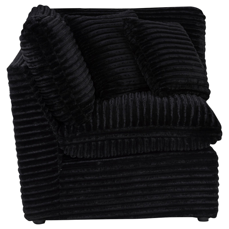  Coaster Furniture Collins 610360CRN Modular Corner Chair - Black IMAGE 6