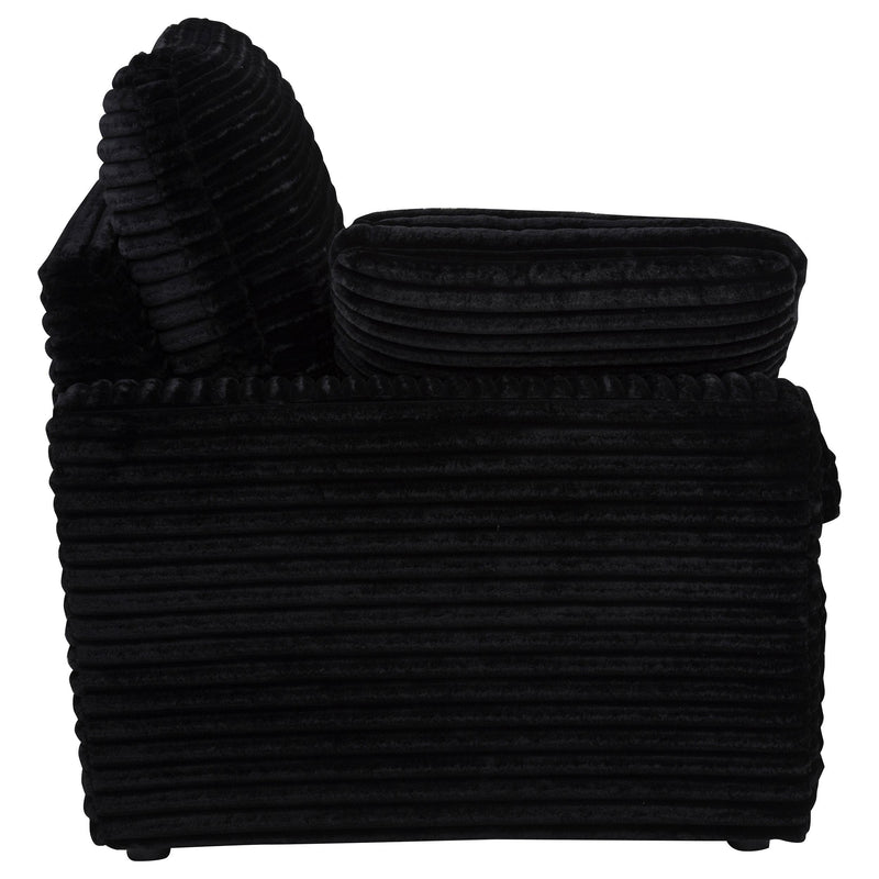  Coaster Furniture Collins 610360LRP Modular LAF Power Recliner - Black IMAGE 4