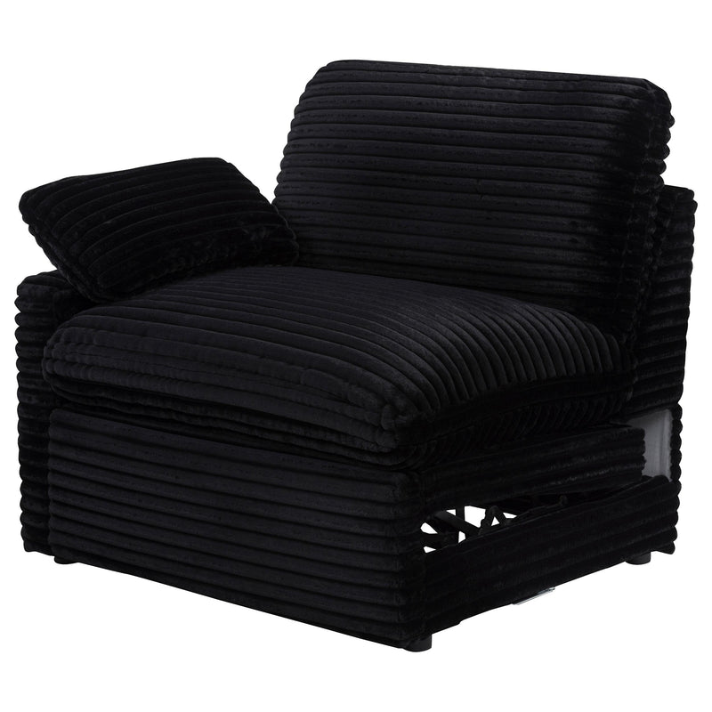  Coaster Furniture Collins 610360LRP Modular LAF Power Recliner - Black IMAGE 6