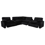  Coaster Furniture Collins 610360P-SETA 7-piece Modular Power Reclining Sectional - Black IMAGE 10