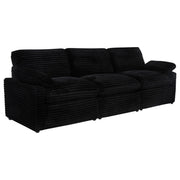  Coaster Furniture Collins 610361P Modular Power Sofa - Black IMAGE 2
