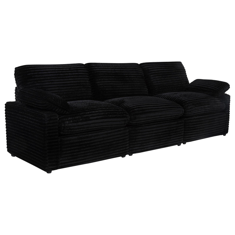  Coaster Furniture Collins 610361P Modular Power Sofa - Black IMAGE 2