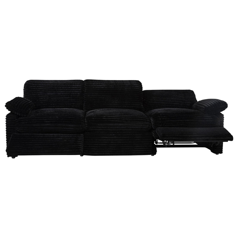  Coaster Furniture Collins 610361P Modular Power Sofa - Black IMAGE 3