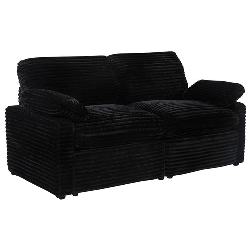  Coaster Furniture Collins 610362P Modular Power Loveseat - Black IMAGE 1