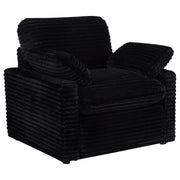  Coaster Furniture Collins 610363P Upholstered Power Recliner Chair - Black IMAGE 1