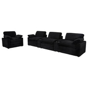  Coaster Furniture Collins 610363P Upholstered Power Recliner Chair - Black IMAGE 11