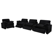  Coaster Furniture Collins 610363P Upholstered Power Recliner Chair - Black IMAGE 13
