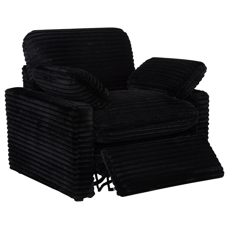  Coaster Furniture Collins 610363P Upholstered Power Recliner Chair - Black IMAGE 15