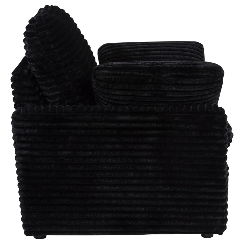  Coaster Furniture Collins 610363P Upholstered Power Recliner Chair - Black IMAGE 2