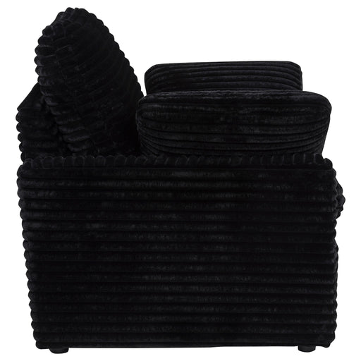  Coaster Furniture Collins 610363P Upholstered Power Recliner Chair - Black IMAGE 2