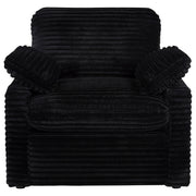  Coaster Furniture Collins 610363P Upholstered Power Recliner Chair - Black IMAGE 3