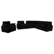  Coaster Furniture Collins 610363P Upholstered Power Recliner Chair - Black IMAGE 7