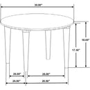  Coaster Furniture Aldis 703718-S2 2-piece Coffee and End Table Set - White IMAGE 10