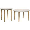  Coaster Furniture Aldis 703718-S2 2-piece Coffee and End Table Set - White IMAGE 1