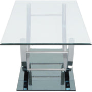 Coaster Furniture Danville 704988-S2 2-piece Glass Top Coffee and End Table Set - Chrome IMAGE 8