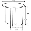  Coaster Furniture Jenna 706168-S2 2-piece Round Marble Top Coffee Table Set - Brown IMAGE 11
