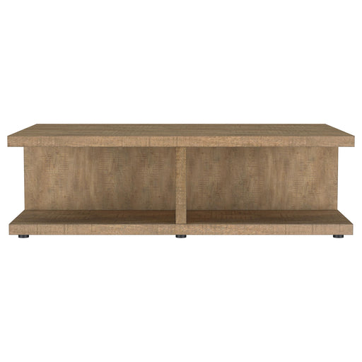  Coaster Furniture Cortona 706178 Square Engineered Wood Coffee Table - Mango IMAGE 2