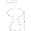  Coaster Furniture Briggs 706268-S3 3-piece Round Coffee and End Table Set - Black IMAGE 8