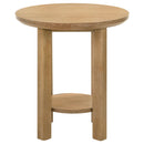  Coaster Furniture Ottowa 706298-S2 2-piece Round Wood Coffee Table Set - Light Oak IMAGE 11
