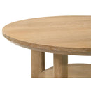  Coaster Furniture Ottowa 706298-S2 2-piece Round Wood Coffee Table Set - Light Oak IMAGE 3