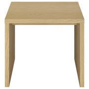  Coaster Furniture Canoga 706347 Engineered Wood Accent End Table - Light Oak IMAGE 7