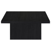  Coaster Furniture Devar 706408 Square Engineered Wood Coffee Table - Black IMAGE 3