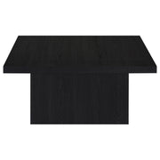  Coaster Furniture Devar 706408 Square Engineered Wood Coffee Table - Black IMAGE 5