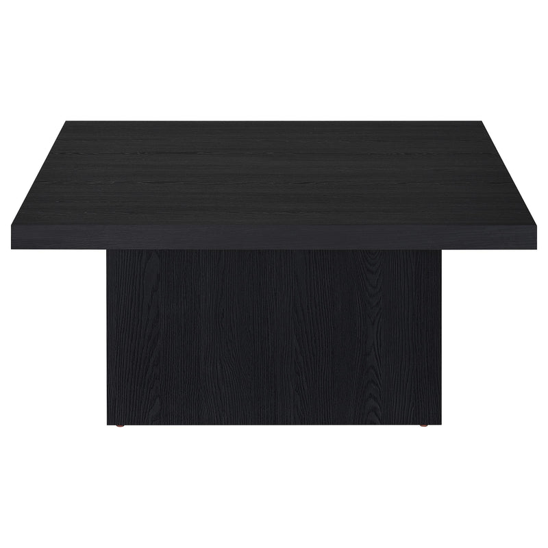  Coaster Furniture Devar 706408 Square Engineered Wood Coffee Table - Black IMAGE 6