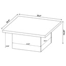  Coaster Furniture Devar 706408-S3 3-piece Square Cocktail Coffee End Table Set - Black IMAGE 14
